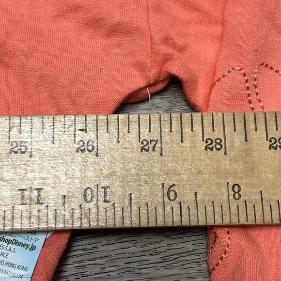 Aulani Disney Resort Moana Cropped Hoodie Longsleeve Large Hawaii Orange Peach - Picture 12 of 12